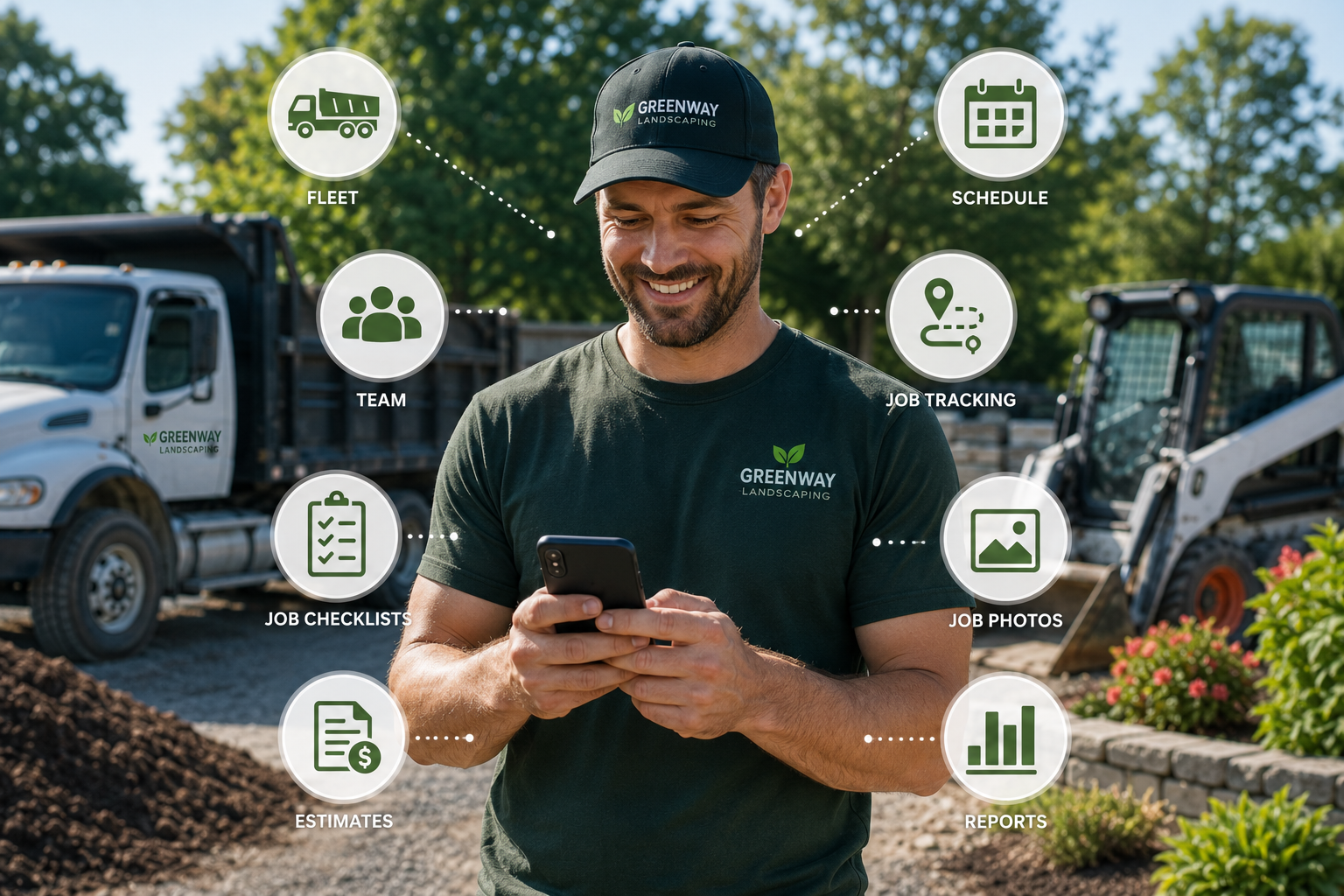 Managing landscaping work from your smartphone